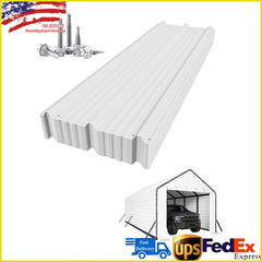 16PCS Roofing Panels for Metal Carport 13x26ft 13x21ft 13x16ft Metal Carport Kit