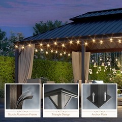 14&rsquo;x20&prime; Gazebo Outdoor Gazebo Hardtop Gazebo Pergolas and Gazebos Clearance