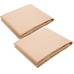 2pcs Pergola Canopy Replacement Cover Tan Valance 15.5x4Ft UV20+ 180g