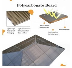 USED – Yoleny 10×12 Hardtop Gazebo Outdoor