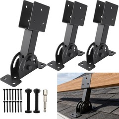 3 Pcs Heavy Duty Roof Riser Brackets Kit 4×4 Adjustable Height Angle Pergola