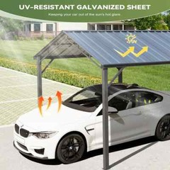 10 x 20 ft Outdoor Carport Heavy Duty Gazebo Garage Car Shelter Shade Multi-Use