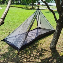 Portable Outdoor Tunnel Tent Two Person Ultralight with Dual Doors and Poles