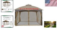 10&prime; x 12&prime; Mosquito Netting for Gazebos – Weather-Resistant Protection