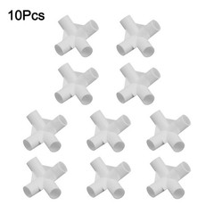 10 Tent Pole Tee Connectors for Canopy and Tent Poles Plastic Joints I D 16mm