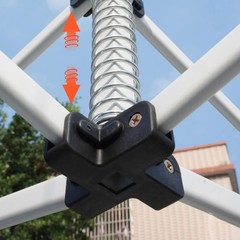 Centre Connector For Popup Tent Frames Plastic 4 Way For 34x34mm Tubes