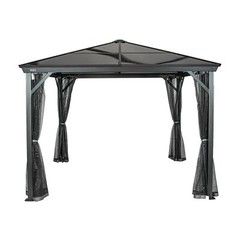 SOJAG Verona Hardtop Gazebo, 10 ft. x 14 ft. Dark Gray