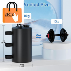 Canopy Water Weights Bag, 88 lb Tent 4 Leg Portable 10L Black