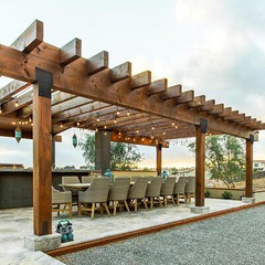 4pcs Pergola Brackets Kit 6×6(Actual: 5.5×5.5 ») with Hardware for Gazebos Black