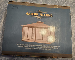 Gazebo Mosquito Netting, SKU 148444, Fits 10&rsquo;X10&prime; or 10&rsquo;x12&prime; , BROWN, 4 Panels