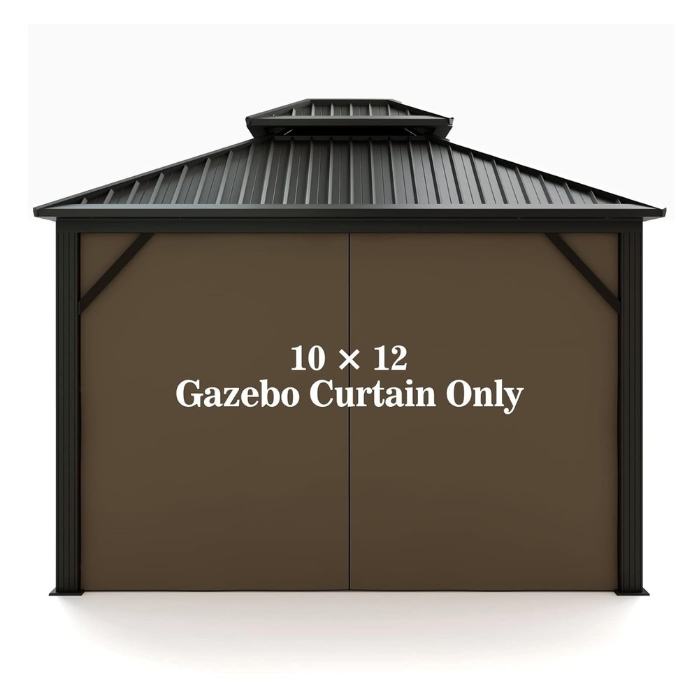 10 FT x 12 FT Gazebo Universal Replacement Privacy Curtain Side Panel Set