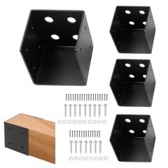 4 PCS Heavy Duty Pergola Wall Mount Bracket For 4×4/4×6 Posts Patio Corner Brace