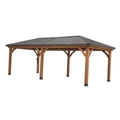 Backyard Discovery Barrington 24&prime; x 12&prime; Cedar Wood Outdoor 24 ft. x 12 ft.