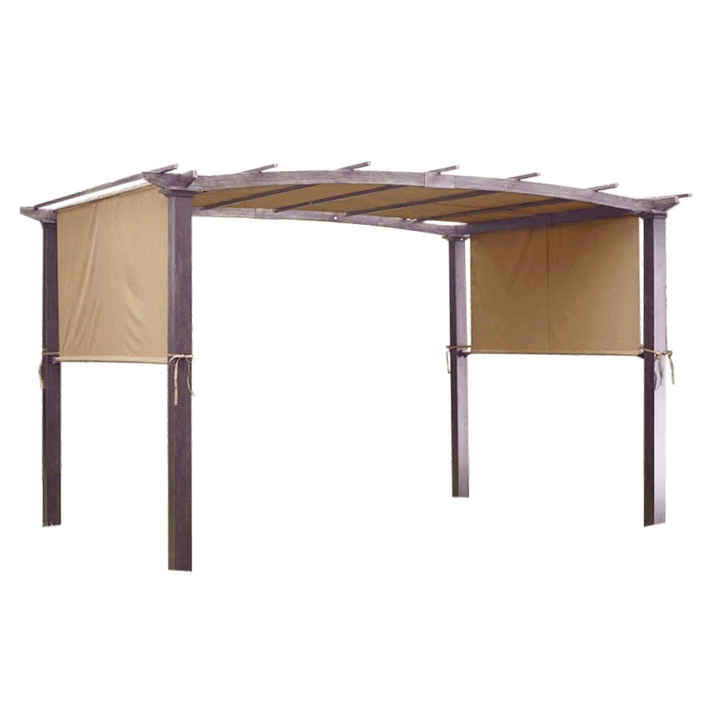 Pergola Canopy Replacement Cover Outdoor Yard Patio Tan 200g UV30+ 17×6.5Ft