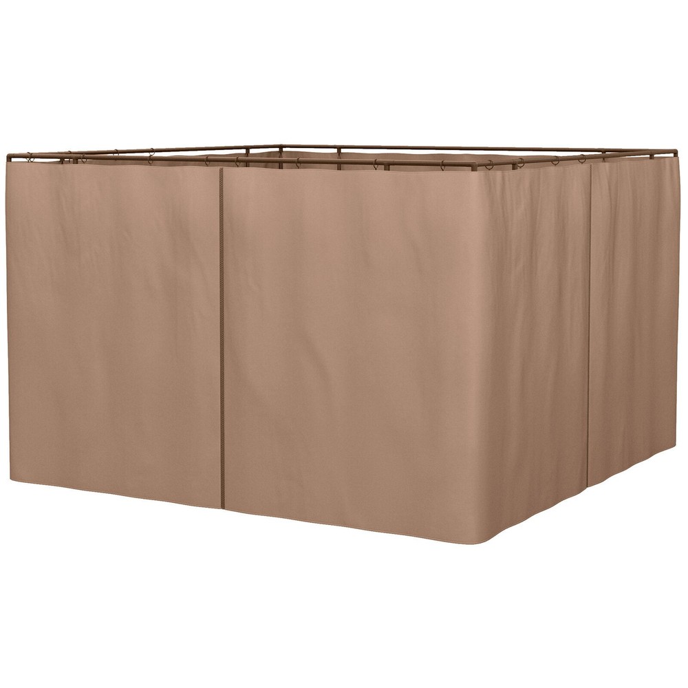 10&prime; x 10&prime; Universal Gazebo Sidewall Set with 4 Panel for Pergolas & Cabanas