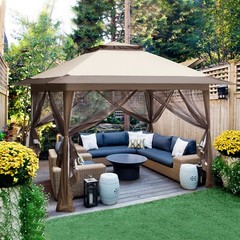 EAGLE PEAK 13×13 Pop Up Gazebo with Mosquito Netting
