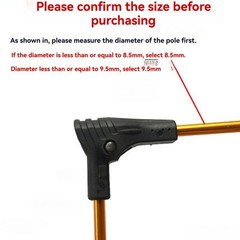 Plastic Tent Pole Repair Joints Folding Accessories for Sizes 85mm to 12mm