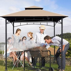 Grill Canopy Replacement Polyester 5×8 Rectangular Water-Resistant Cover