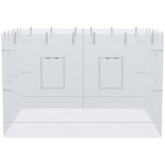 Outsunny Mesh Sidewalls for 10&prime; x 10&prime; Canopy Tent with 6 Windows, White
