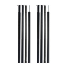 for 2 pcs for 2 m 6.6 ft Tarp Poles Iron 4-Section for Canopy Awning Windbreak