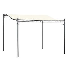 10&prime; x 10&prime; Steel Outdoor Pergola Gazebo Patio Canopy Backyard Pool Deck Garden