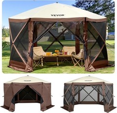 Waterproof Pop Up Gazebo Shelter with Enhanced Stability for Camping & Patio Use