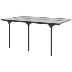 Outdoor 16.5&prime; x 10&prime; Aluminum Pergola Patio Gazebo Awning w/ UV-Fighting Panels