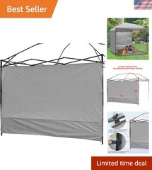 Durable Waterproof Gazebo Sidewall Sunwall for 10x10ft Canopies – Gray Color