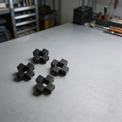 4 Pack Popup Canopy Center Connector Plastic Fits Square Tubes 34x34mm