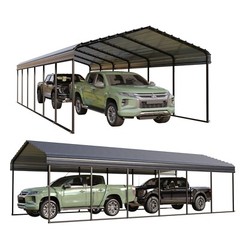 12×30&prime; Metal Carport Heavy Duty Upgraded Reinforce Car Shelter Garage for Pickup