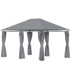 10&rsquo;x13&prime; Outdoor Patio Gazebo Canopy Garden Shelter with 6 Removable Sidewalls