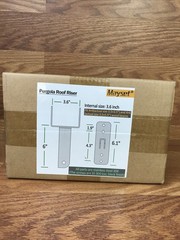 Mayset Patio Roof Saddle Riser Adjustable Angle – Stainless Steel 304 – 1 Pack