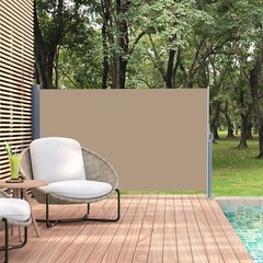 MOTOOS 118*63in Brown Side Awning Aluminum Iron Frame