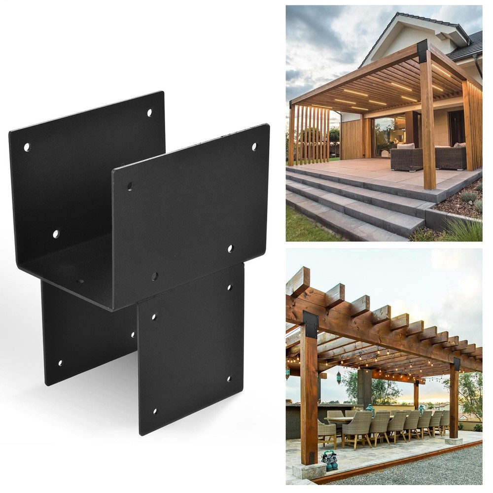 4 Pack Heavy Duty 6X6 Stainless Steel Post Caps Tie Bracket For Wood Beams