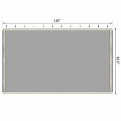 Replacement Mosquito Netting for10&rsquo;x10&prime; Gazebo Black Screen Canopy Mesh Walls