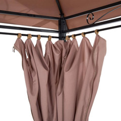 Outdoor Garden Gazebo W/ Vented Soft Top Canopy Removable Curtains 10 ft x 13 ft