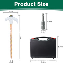 Stainless Steel 8 inch Ground Stakes 12 Pack for Camping Tents Inflatable