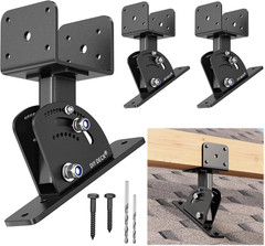 Patio Roof Riser Adjustable & Anchored Angle Pergola Roof Riser Heavy Duty Stain