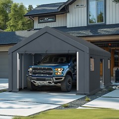 13&prime; x 24&prime; Carport, Upgraded Carport with Heavy Duty Canopy Tent Steel Sunshade