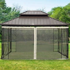 10&prime; x 13&prime; Replacement Netting for Patio Gazebo, Cream