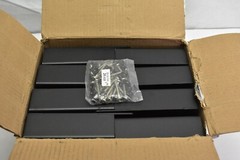 TojaGrid Wood Knect Pergola Side Bracket Black Zinc Coated 2&Prime; x 6&Prime; Posts 8 Pack