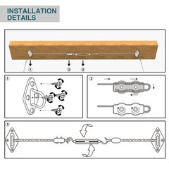 ECOOPTS Gray Waterproof Retractable Pergola Replacement Shade Cover Wave Sail