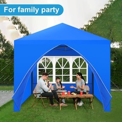 Vincreem 4 Pcs Canopy Sidewalls for 10×10 Frame 118 X 79 inches, blue