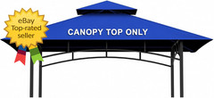 Grill Gazebo Replacement Canopy Top – 5&rsquo;X8&prime; Outdoor BBQ Tent Roof Cover Double