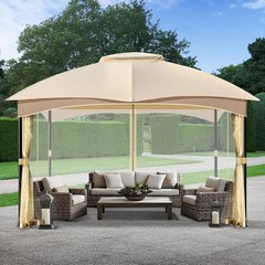 Durable 12&prime; x 16&prime; Mosquito Netting with Double Zippers for Easy Patio Access