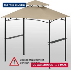 Grill Gazebo Replacement Canopy Roof Outdoor Double Tiered Barbecue Gaz