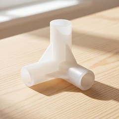 10Pcs Multipurpose Plastic Tee Connectors for Bed Net Frame Mosquito Net White