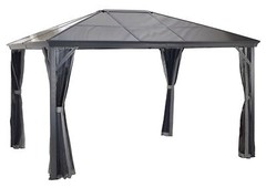 SOJAG Verona Hardtop Gazebo, 10 ft. x 14 ft. Dark Gray