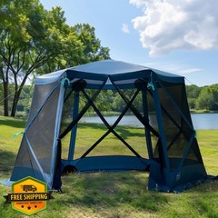 TIMBER RIDGE Blue 11.5*9.8 Ft Pop Up Gazebo