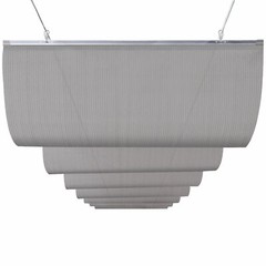 3&prime; Retractable Canopy Cover Yard Gazebo Awning Gray Pergola Shade w/ Steel Wire
